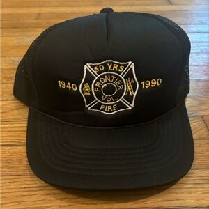 🔥 Vintage 1990 Trucker Hat Fire Department like new 🔥